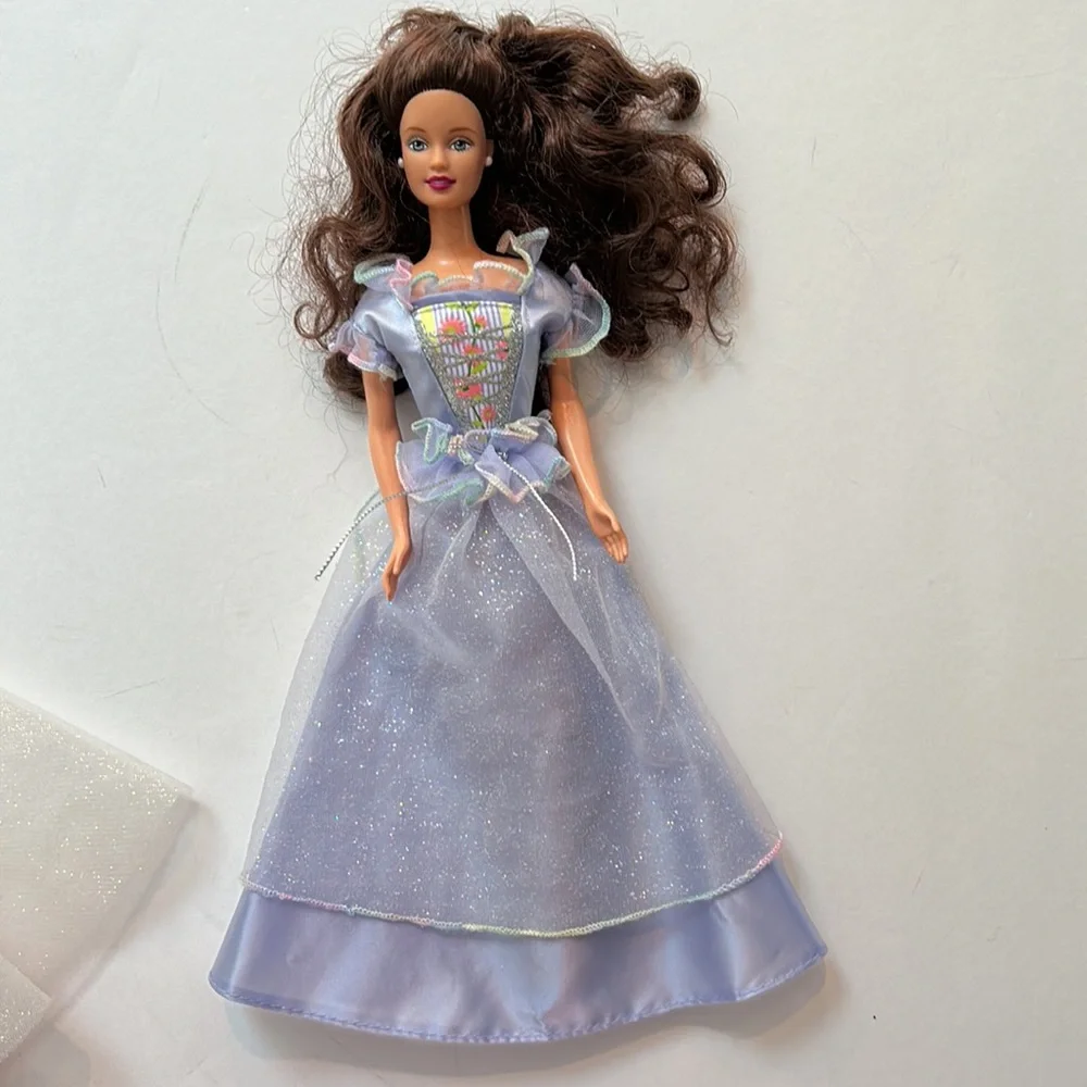 5 vintage collectible Barbie dolls Belle Cinderella Rapunzel Bride Princess